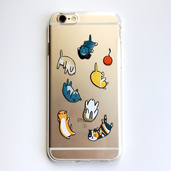 NEW iPhone 7/7+/8/8+ Case Falling Cats - Picture 2 of 5